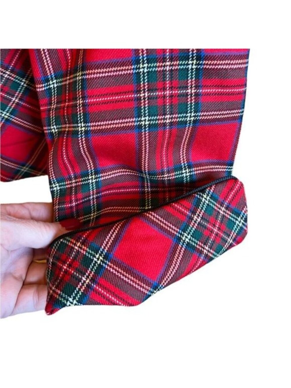 Pendleton Royal Stewart Plaid Tartan Red Blazer Size 16 Petite Wool Vintage - Picture 6 of 12